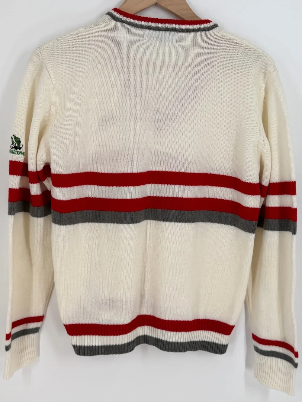 Vintage 90s Aureus Winston Drag Racing Gatornationals Cable Knit Sweater S NHRA